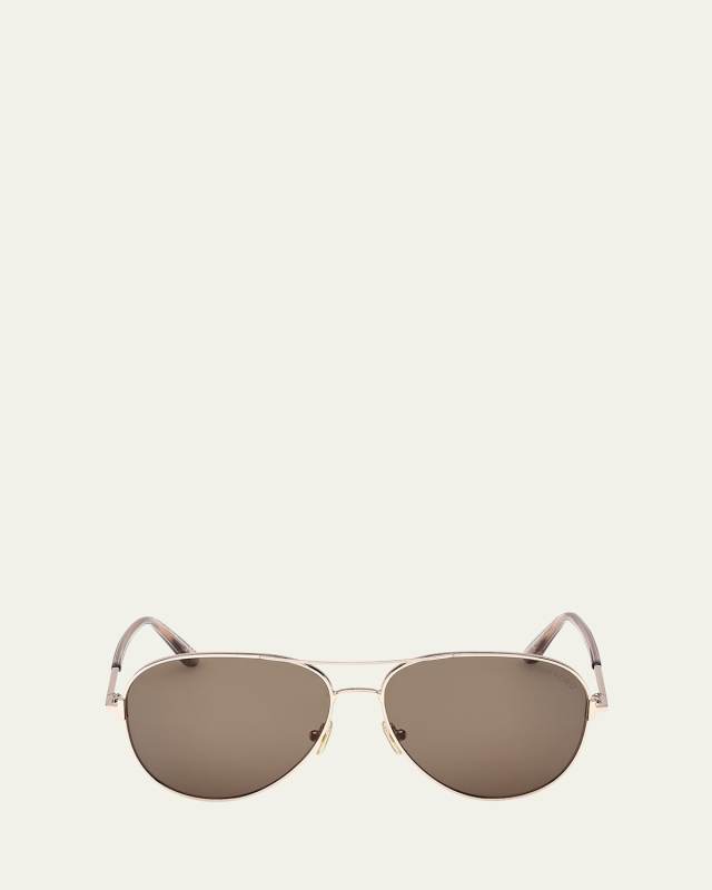 Clark Metal Aviator Sunglasses